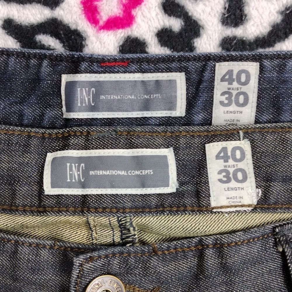 I.N.C International Concepts Copenhagen Modern Boot Cotton Jeans 2 PAIR Bundle - Picture 14 of 16